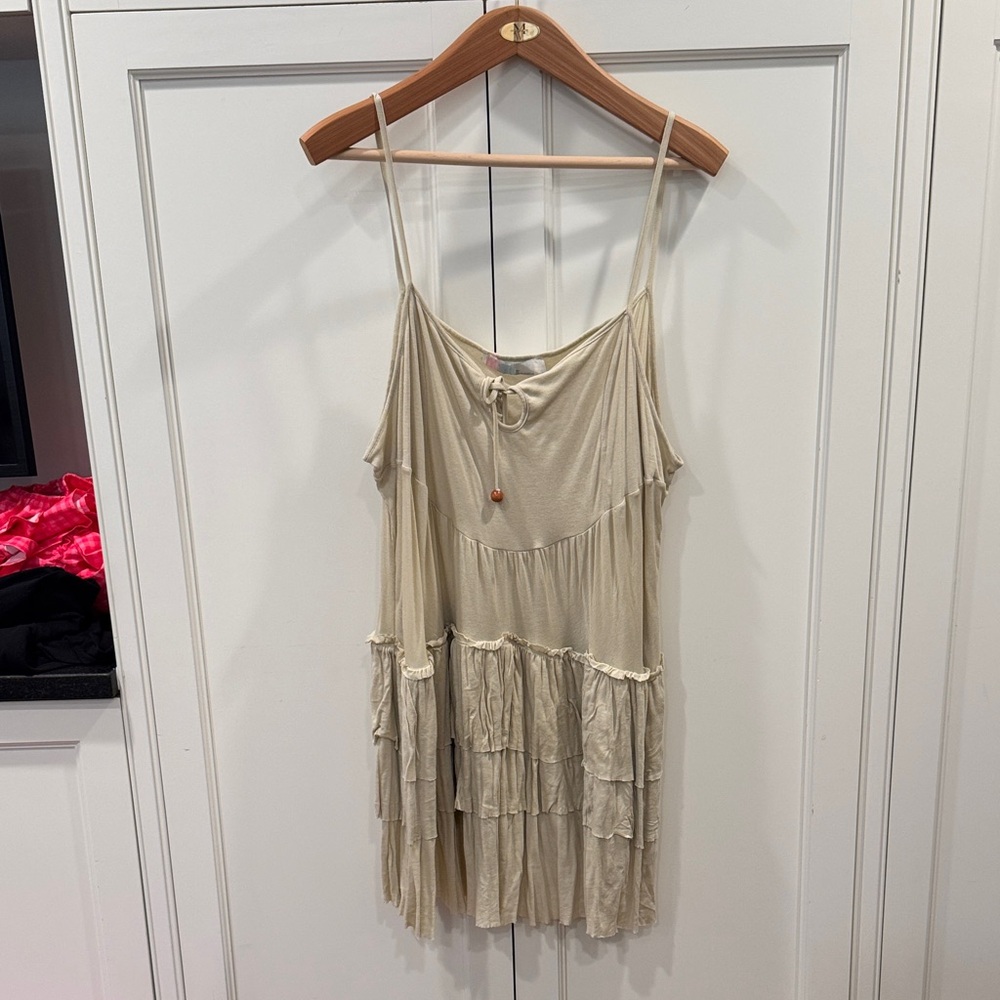 Elegant Cream Mini Dress